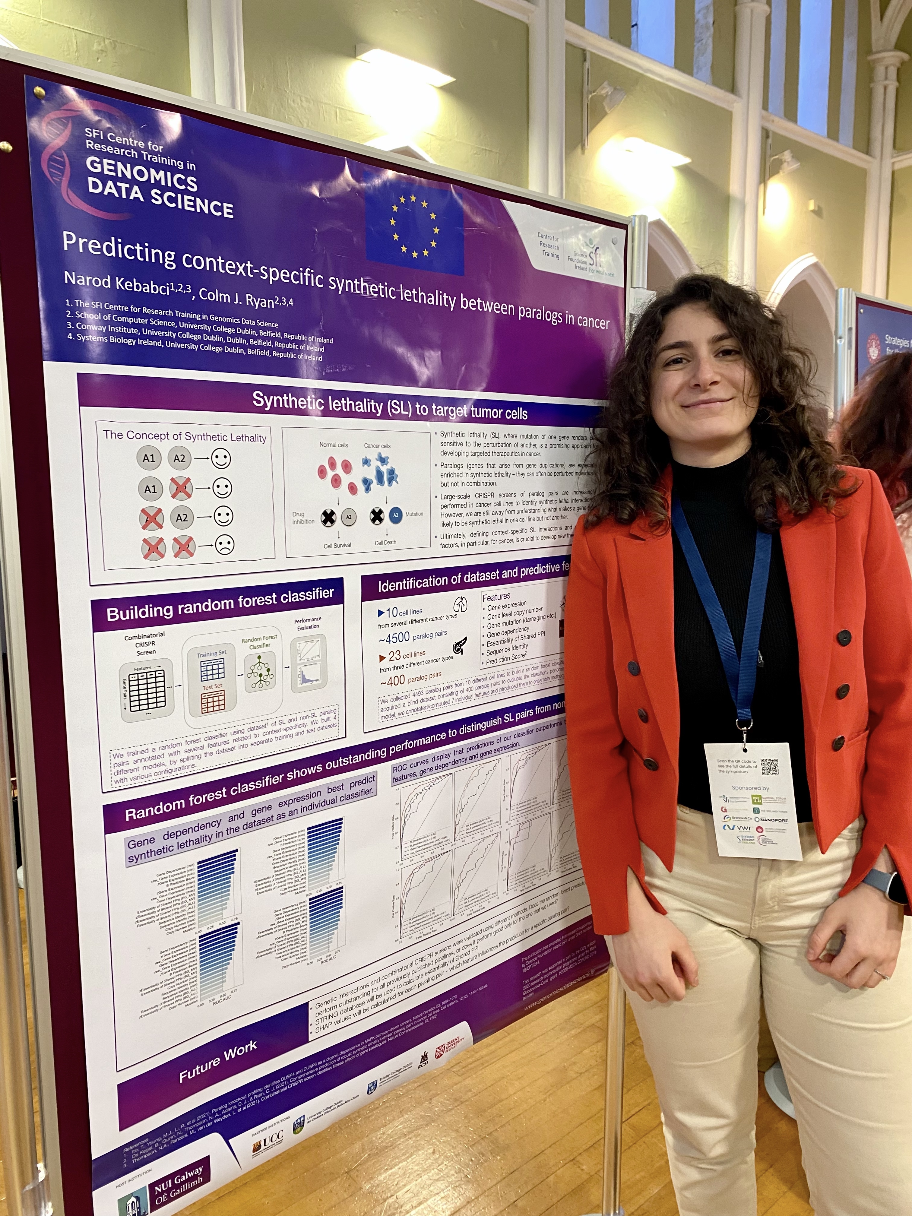 Narod presenting her poster