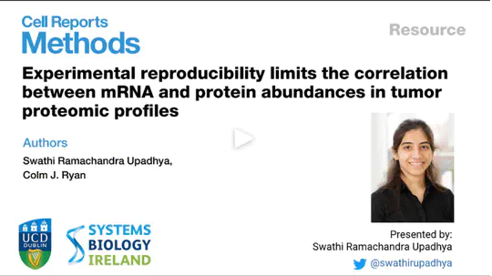 Swathi's paper on the relationship between mRNA and protein abundances